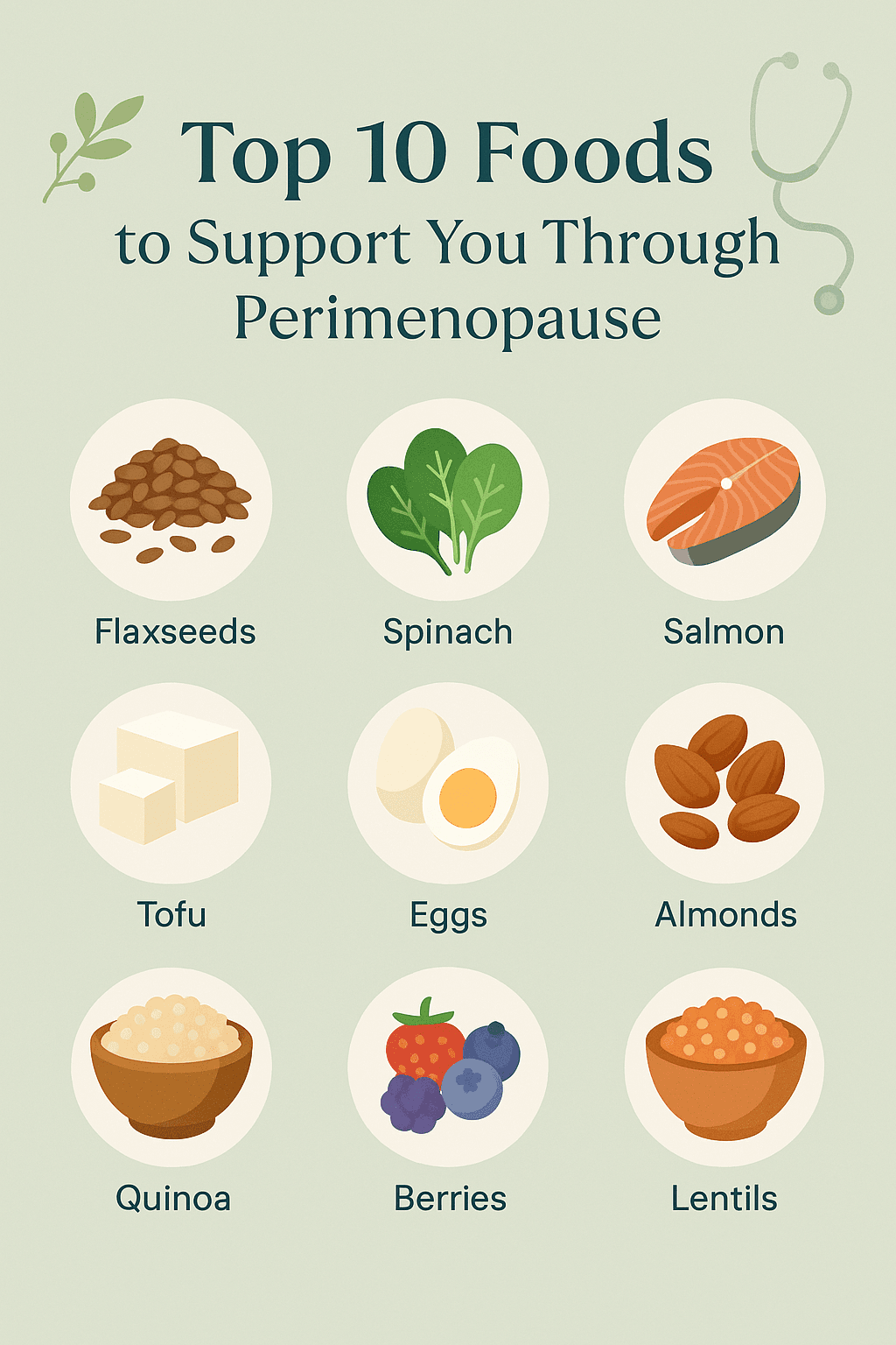 Top 10 Nutrient-Rich Foods to Ease Perimenopause Symptoms: