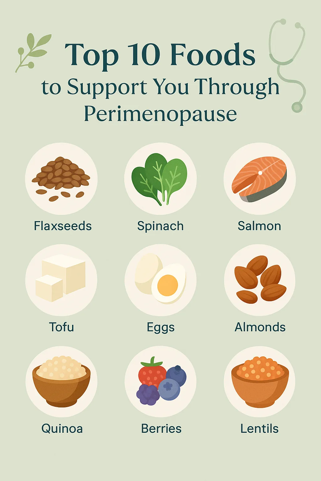 Top 10 Nutrient-Rich Foods to Ease Perimenopause Symptoms: