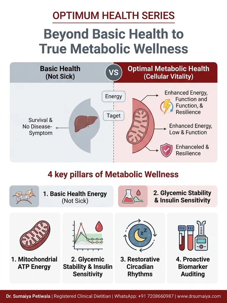 Optimum Health Series Part 1 Metabolic Wellness Infographic by Dr. Sumaiya Petiwala