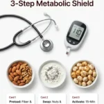 Festive Sweets 3-Step Metabolic Shield Clinical Guide Infographic - Dr. Sumaiya NutriCare